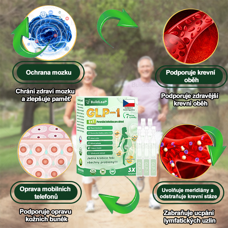 BuildLeaf® GLP-1 6-v-1 Health Solution Perorální tekutina (Pouze jednou denně, viditelné změny za 7 dní) ✅ Pro obezitu, kardiovaskulární onemocnění, cukrovku, spánkovou apnoe, zdraví střev, problémy s klouby a další (Copy)