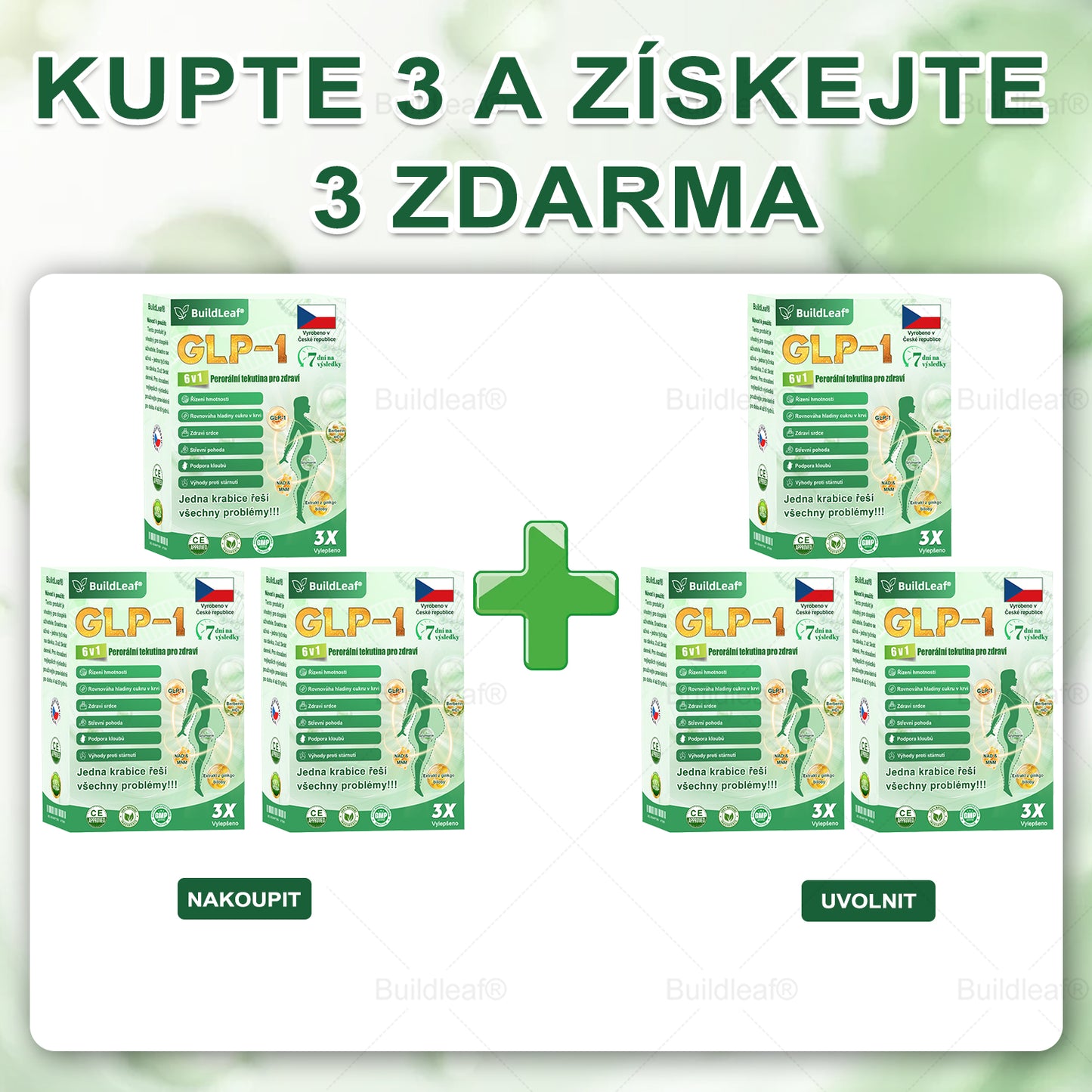 BuildLeaf® GLP-1 6-v-1 Health Solution Perorální tekutina (Pouze jednou denně, viditelné změny za 7 dní) ✅ Pro obezitu, kardiovaskulární onemocnění, cukrovku, spánkovou apnoe, zdraví střev, problémy s klouby a další (Copy)