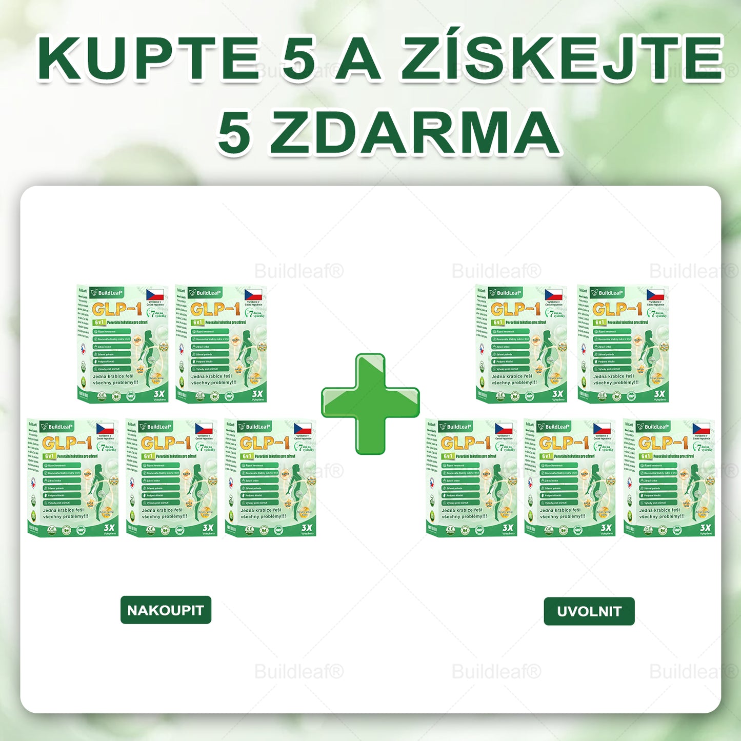 BuildLeaf® GLP-1 6-v-1 Health Solution Perorální tekutina (Pouze jednou denně, viditelné změny za 7 dní) ✅ Pro obezitu, kardiovaskulární onemocnění, cukrovku, spánkovou apnoe, zdraví střev, problémy s klouby a další (Copy)