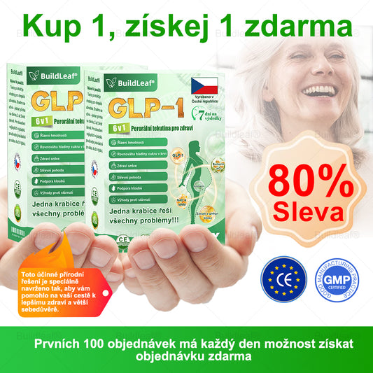 BuildLeaf® GLP-1 6-v-1 Health Solution Perorální tekutina (Pouze jednou denně, viditelné změny za 7 dní) ✅ Pro obezitu, kardiovaskulární onemocnění, cukrovku, spánkovou apnoe, zdraví střev, problémy s klouby a další (Copy)