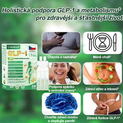 Oficiální obchod | BuildLeaf® GLP-1 6-v-1 Health Solution Perorální tekutina (Pouze jednou denně, viditelné změny za 7 dní) ✅ Pro obezitu, kardiovaskulární onemocnění, cukrovku, spánkovou apnoe, zdraví střev, problémy s klouby a další