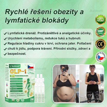 Oficiální obchod | BuildLeaf® GLP-1 6-v-1 Health Solution Perorální tekutina (Pouze jednou denně, viditelné změny za 7 dní) ✅ Pro obezitu, kardiovaskulární onemocnění, cukrovku, spánkovou apnoe, zdraví střev, problémy s klouby a další