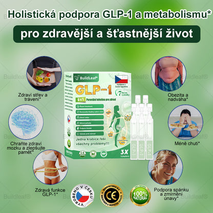 Oficiální obchod | BuildLeaf® GLP-1 6-v-1 Health Solution Perorální tekutina (Pouze jednou denně, viditelné změny za 7 dní) ✅ Pro obezitu, kardiovaskulární onemocnění, cukrovku, spánkovou apnoe, zdraví střev, problémy s klouby a další