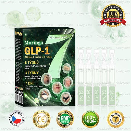 Oficiální obchod|CrazyLeaf® Meglutide GLP-1 aktivační perorální roztok - Moringa • NAD+ • Yerba Maté - přírodní podpora hubnutí, proti stárnutí a metabolismu cukru