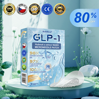 Oficiální obchod | Buildleaf® Tirzepatide Nano Mikroneedlový Náplast s kolagenem a Matrixyl 3000 | Proti obezitě, povolené pokožce, vysokému krevnímu tlaku, cukrovce, tukové játrech, bolesti kloubů, mozkové mlze, nízké energii, tělesné bolesti a dalších