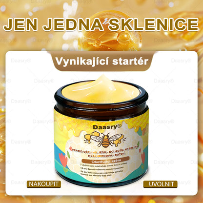 🔥 🗽Klinicky ověřeno: Daasry® Bee Venom Treatment Cream s peptidy včelího jedu, botulotoxinem, kyselinou hyaluronovou a kolagenem💧. Cílí na vrásky, jemné linky, ochabnutí pleti, strie, tmavé skvrny – zpevňuje, liftinguje a další účinky.
