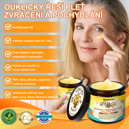 🔥 🗽Klinicky ověřeno: Daasry® Bee Venom Treatment Cream s peptidy včelího jedu, botulotoxinem, kyselinou hyaluronovou a kolagenem💧. Cílí na vrásky, jemné linky, ochabnutí pleti, strie, tmavé skvrny – zpevňuje, liftinguje a další účinky.