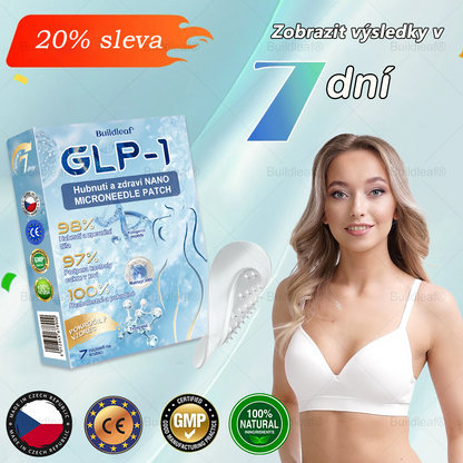 Oficiální obchod | Buildleaf® Tirzepatide Nano Mikroneedlový Náplast s kolagenem a Matrixyl 3000 | Proti obezitě, povolené pokožce, vysokému krevnímu tlaku, cukrovce, tukové játrech, bolesti kloubů, mozkové mlze, nízké energii, tělesné bolesti a dalších