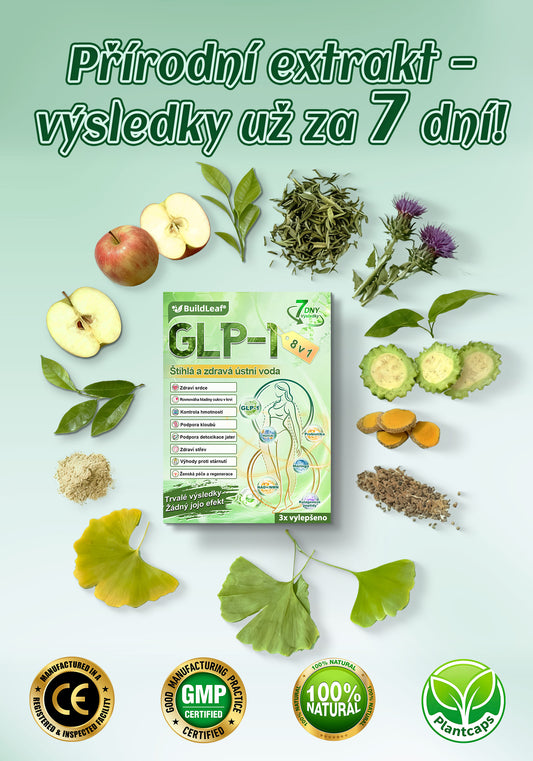 𝑩𝒖𝒊𝒍𝒅𝑳𝒆𝒂𝒇® 𝑮𝑳𝑷-1 8-𝒊𝒏-1 𝑺𝒍𝒊𝒎 & 𝑯𝒆𝒂𝒍𝒕𝒉𝒚 Ú𝒔𝒕𝒏í 𝒓𝒐𝒛𝒕𝒐𝒌(Jednou denně, viditelné výsledky za 7 dní). Podporuje boj s obezitou, zdraví kardiovaskulárního systému, diabetes, zdraví střev